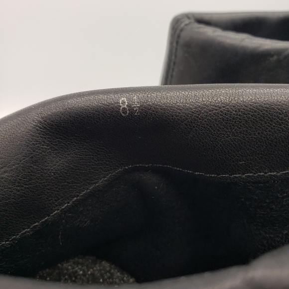 Seychelles women US 8.5 black leather calf high lace up vamp heeled boots - Picture 3 of 13